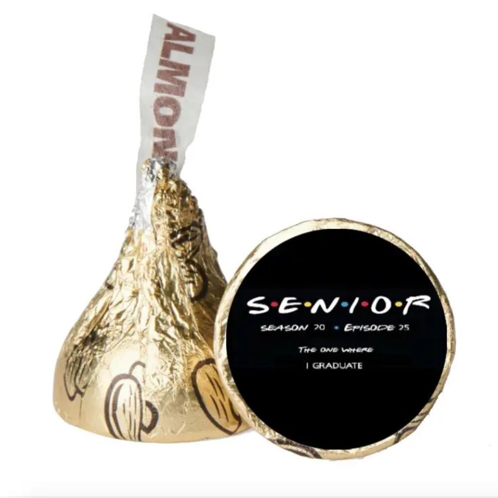Custom Graduation Chocolate Candy Stickers | Senior Class Theme | 0.75" Glossy